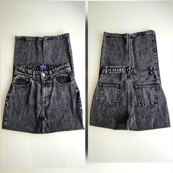 Cavalli Class Black High-Rise Straight Leg Denim Jeans - Picture 9 of 16